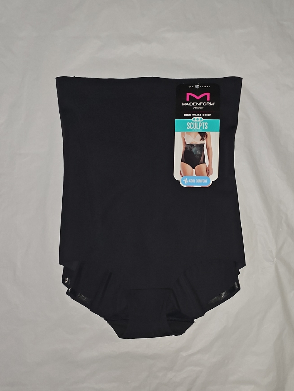 Maidenform Women’s XL Shapewear High Waist Extra Firm Shaping Brief Black New